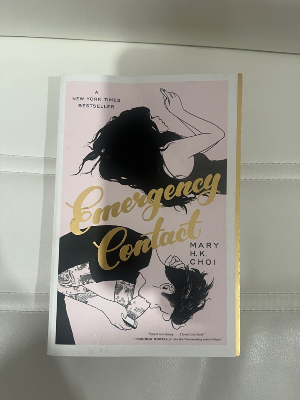 Emergency Contact by Mary H.K. Choi - Pink & Gold Paperback